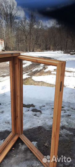 Деревянные окна новые тройное остекление