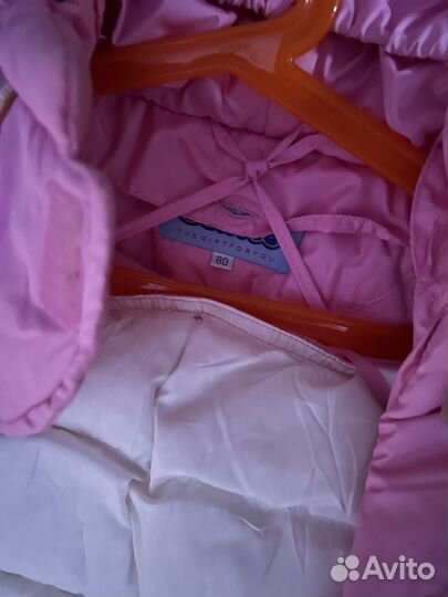 Зимний комбинезон для девочки 80 размер