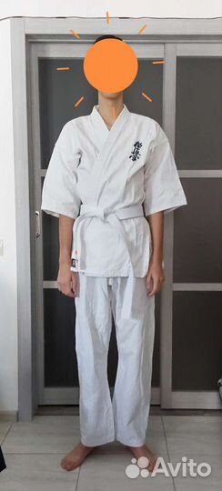 Кимоно для каратэ киокушинкай, р.170 с защитой