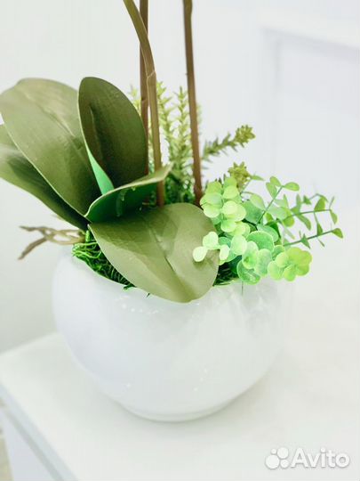 Орхидея искусственная. Интерьерная композиция