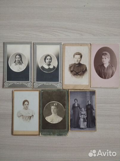 Старинные фото Визитки