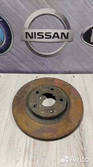 Тормозной диск перед Nissan qashqai J10 Лев, Прав