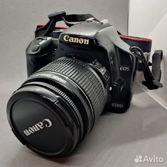 Canon 450d kit + доп. аккумулятор