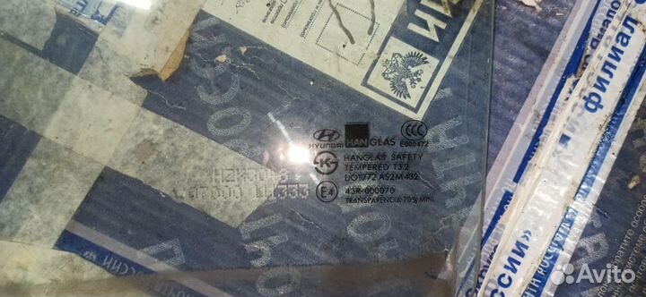 Стекло задней двери Hyundai Getz