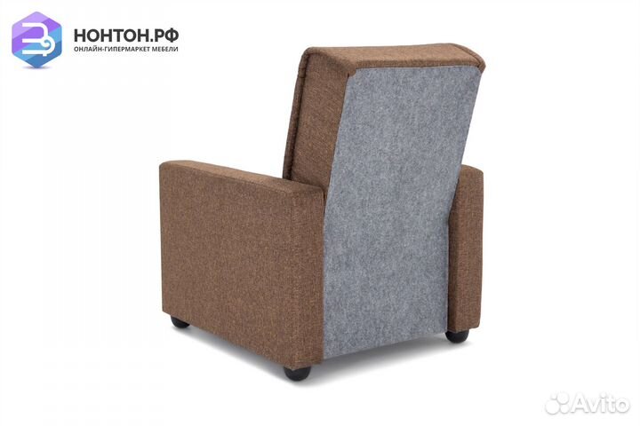 Кресло Лондон-2 рогожка коричневая