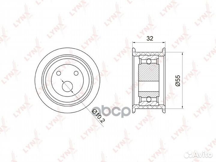 Ролик натяжной ремня грм PB1026 lynxauto