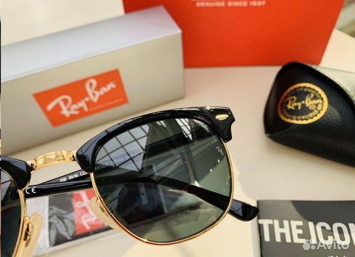Очки ray ban clubmaster стеклянные