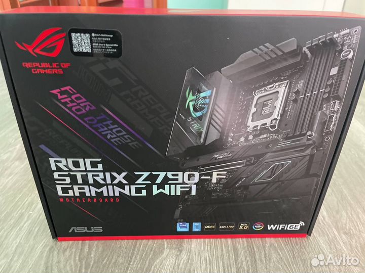 Мат. плата asus ROG strix Z790-F gaming wifi рст