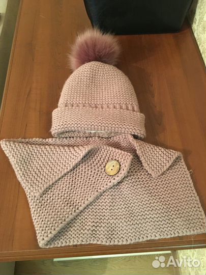 Комплект шапка и снуд