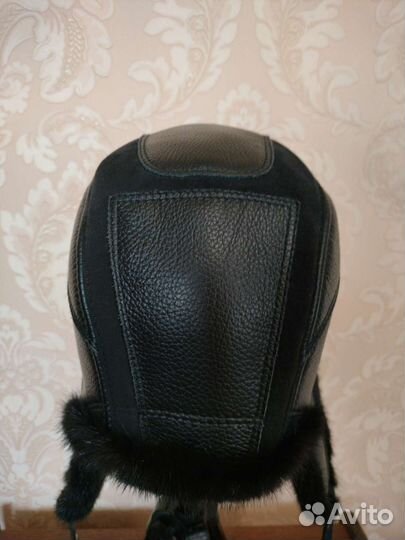 Норковая шапка мужская ушанка
