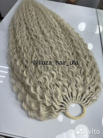 Накладной хвост на резинке,Афрорезинка