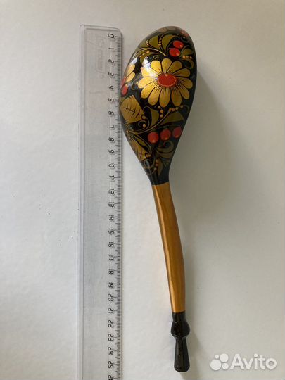Деревянная ложка хохлома СССР