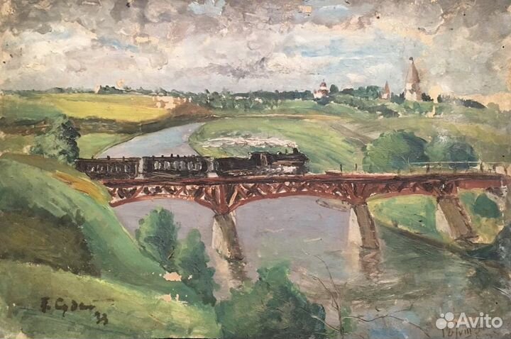 Картина маслом. Коломенское. 1933 г. Судаков П.Ф