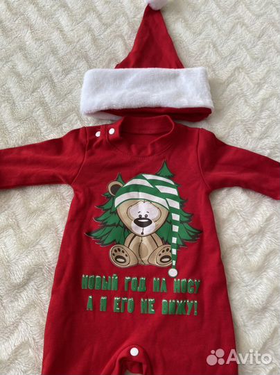 Новогодний костюм для новорожденного