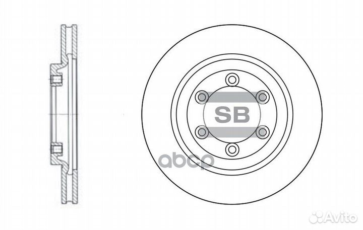 SD3015 диск тормозной передний Daewoo Korando