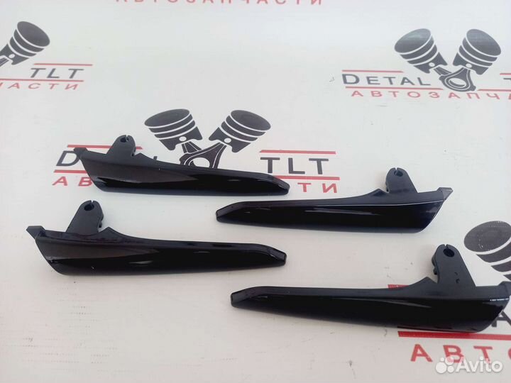 Накладки на ручки дверей салона 2180 чёрный глянец