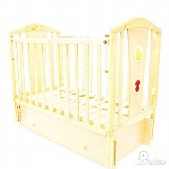 Детская кроватка Лаура с маятником и ящиком