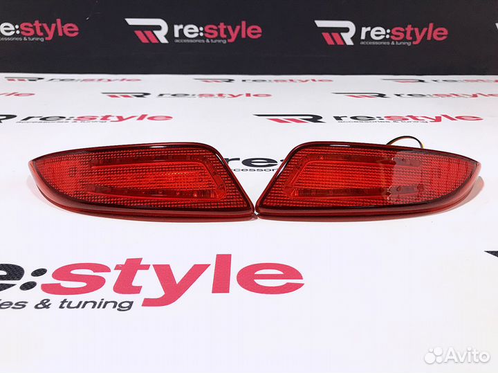 Фонари в задний бампер Camry 55 14-17г Красные