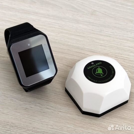 Беспроводная система/кнопка вызова официанта часы