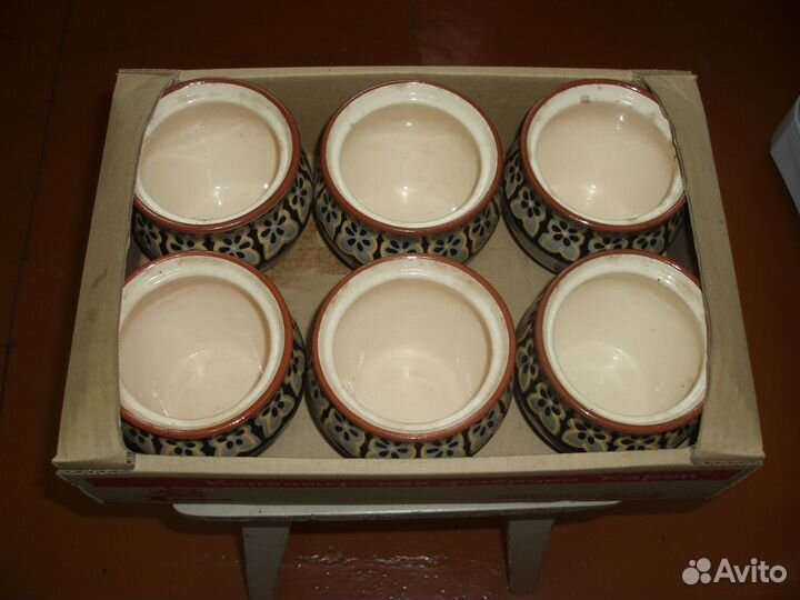 Набор керамических горшочков для запекания