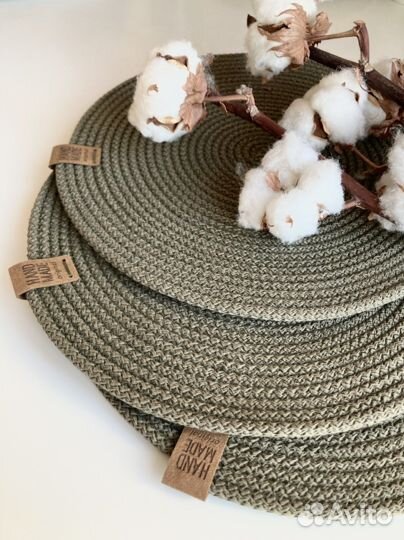 Сервировочные салфетки (хаки)