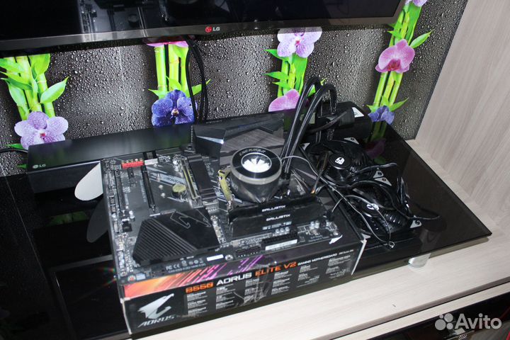 Комлект Ryzen 7 5800x Aorus B550 V2 Водянное охл