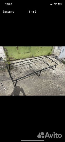 Раскладушка с матрасом