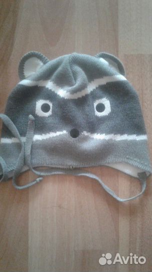 Шапочка вязаная двойная