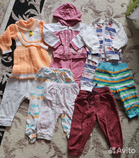 Вещи пакетом на девочку 68-86
