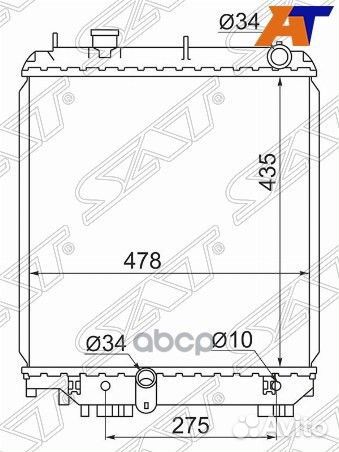 Радиатор Toyota Dyna 99-11 TY0063-1 Sat