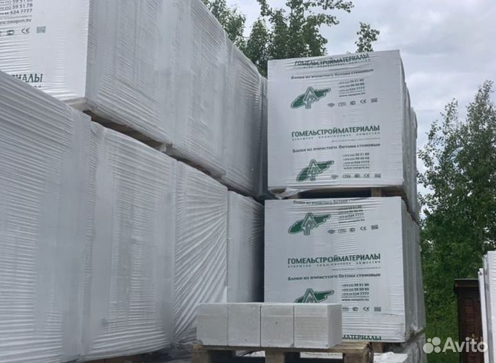 Газобетонные блоки поддон