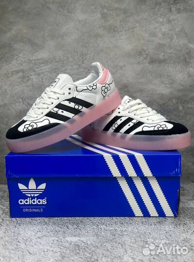 Кроссовки Adidas Samba x Hello Kitty женские