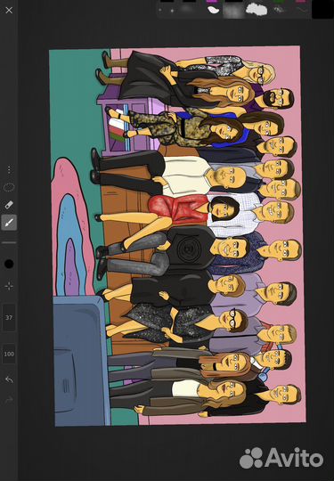 Картина по мотивам мультсериала Симпсоны