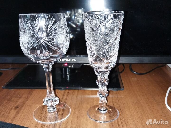 Хрустальные фужеры бокалы СССР