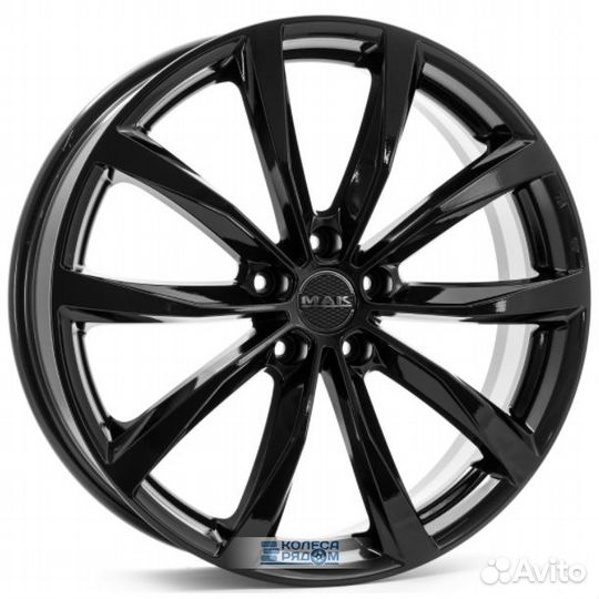 MAK Wolf 7x18 5*114.3 ET35 DIA66.1 Gloss Black Лит