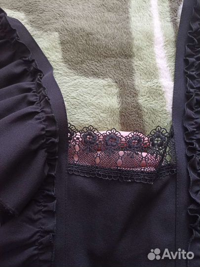 Школьный фартук черный