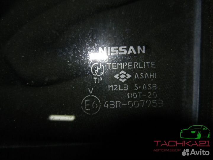Стекло задней левой двери Nissan X-Trail T31