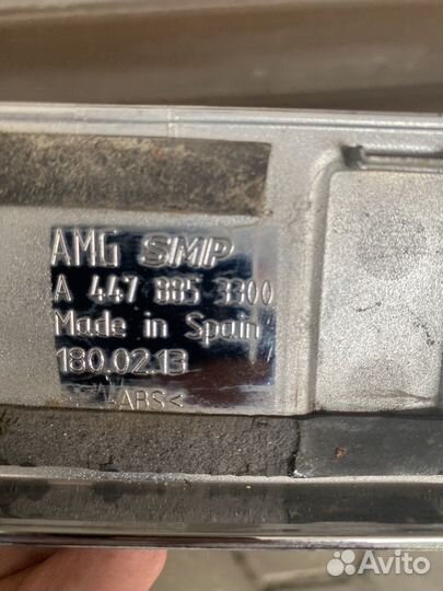 Накладка на задний бампер Mercedes w447 V class