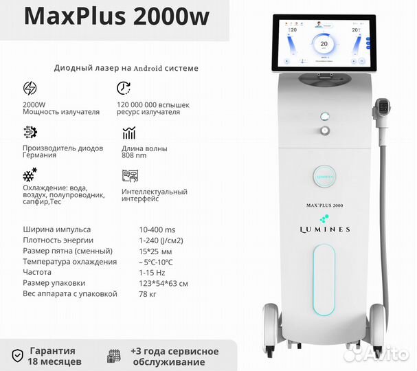 Диодный лазер Лю'Минес MaxPlus 2000