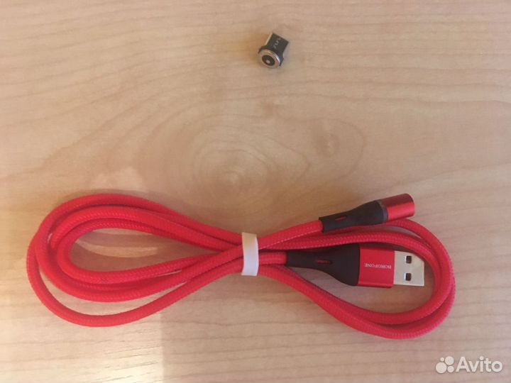 Кабель со съёмным магнитом и подсветкой новый