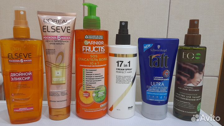 Косметика для волос пакетом