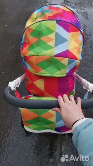 Санки коляска 3в1