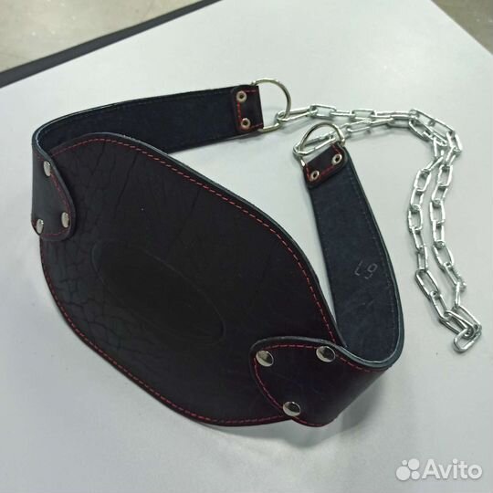 Пояс для отягощения с цепью для брусьев 100 кг