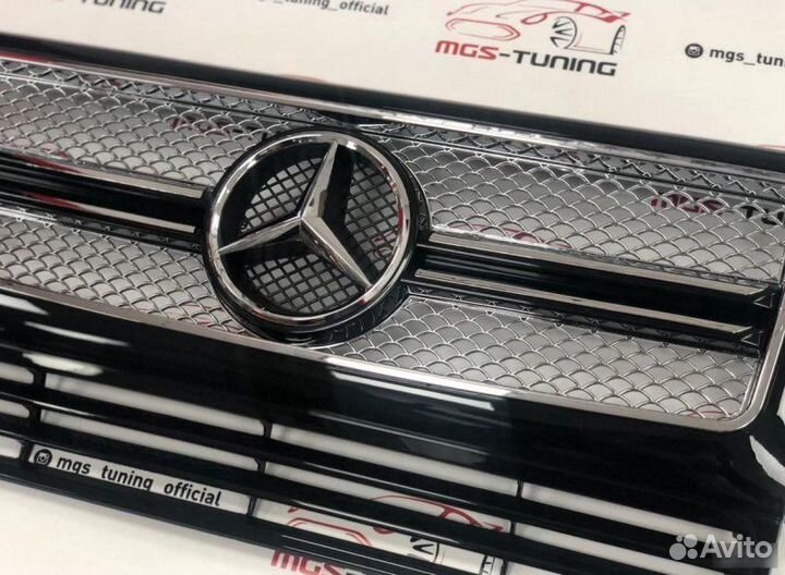 Решётка радиатора G65 хром Гелендваген w463