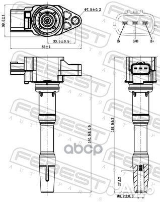 Катушка зажигания 24640003 Febest