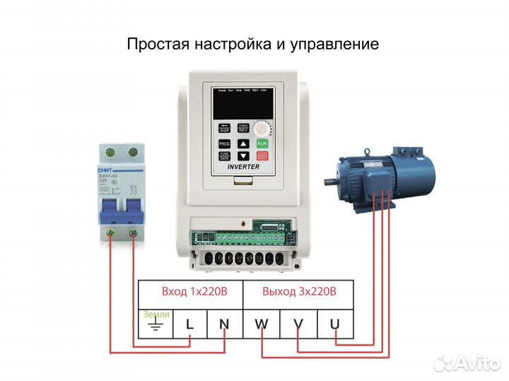 Частотный преобразователь 1.5 квт