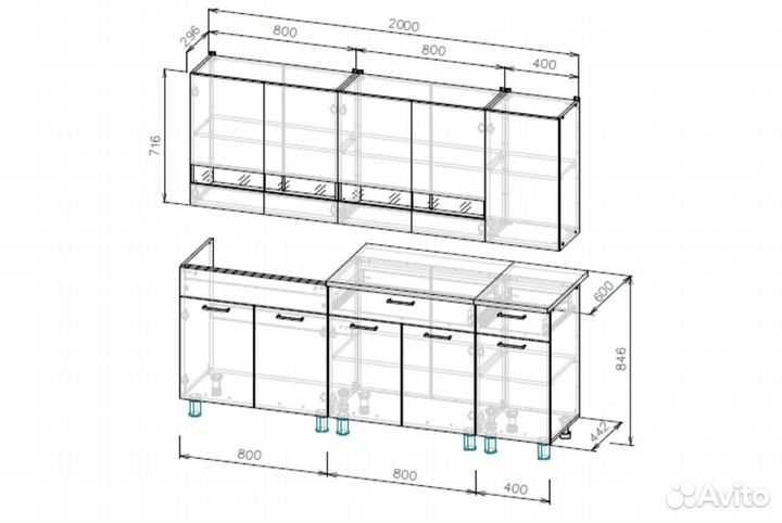 Кухонный гарнитур новый