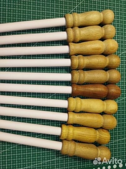 Мусаты из розового электрокорунда разные