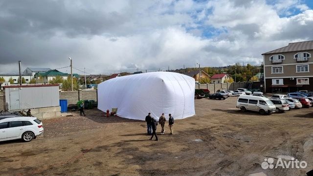 Бескаркасная палатка. Быстровозводимый ангар