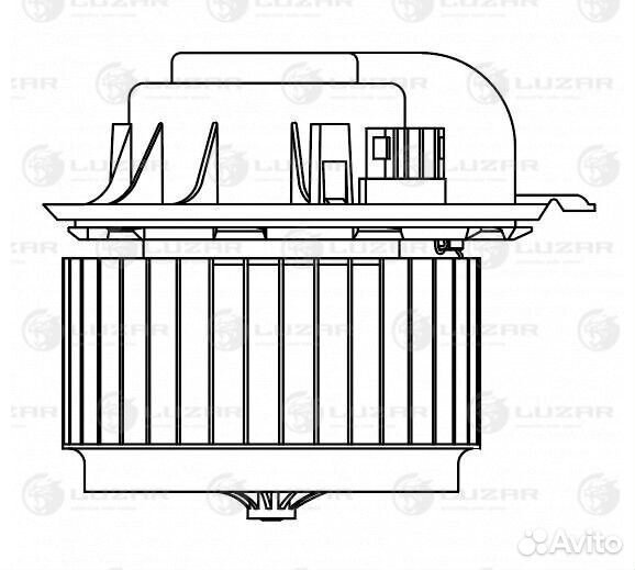 Э/вентилятор отоп. VW Touareg (02) /Audi Q7 (05)